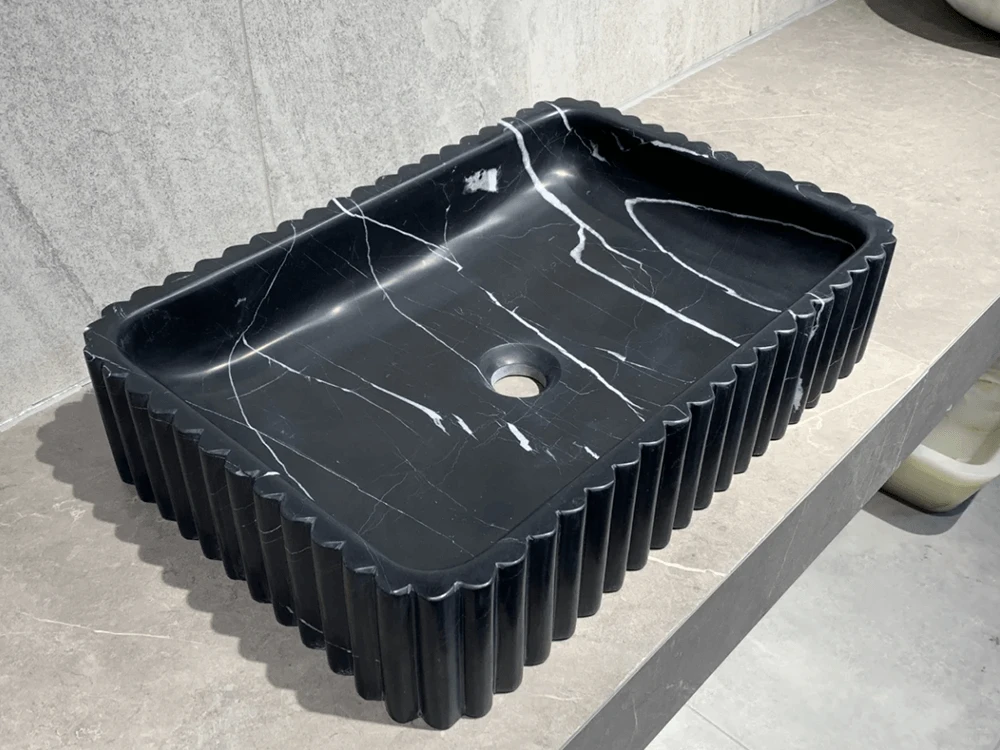 Nero Marquina Marble sink Nero Marquina Marble sink