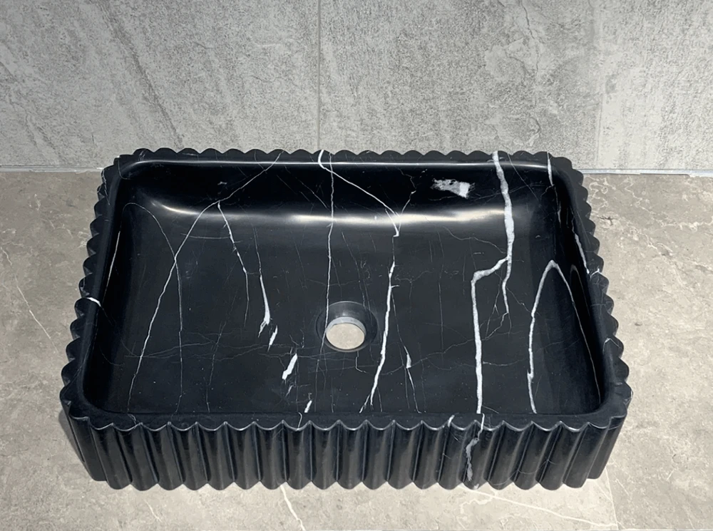 Nero Marquina Black Marble sink Nero Marquina Black Marble sink